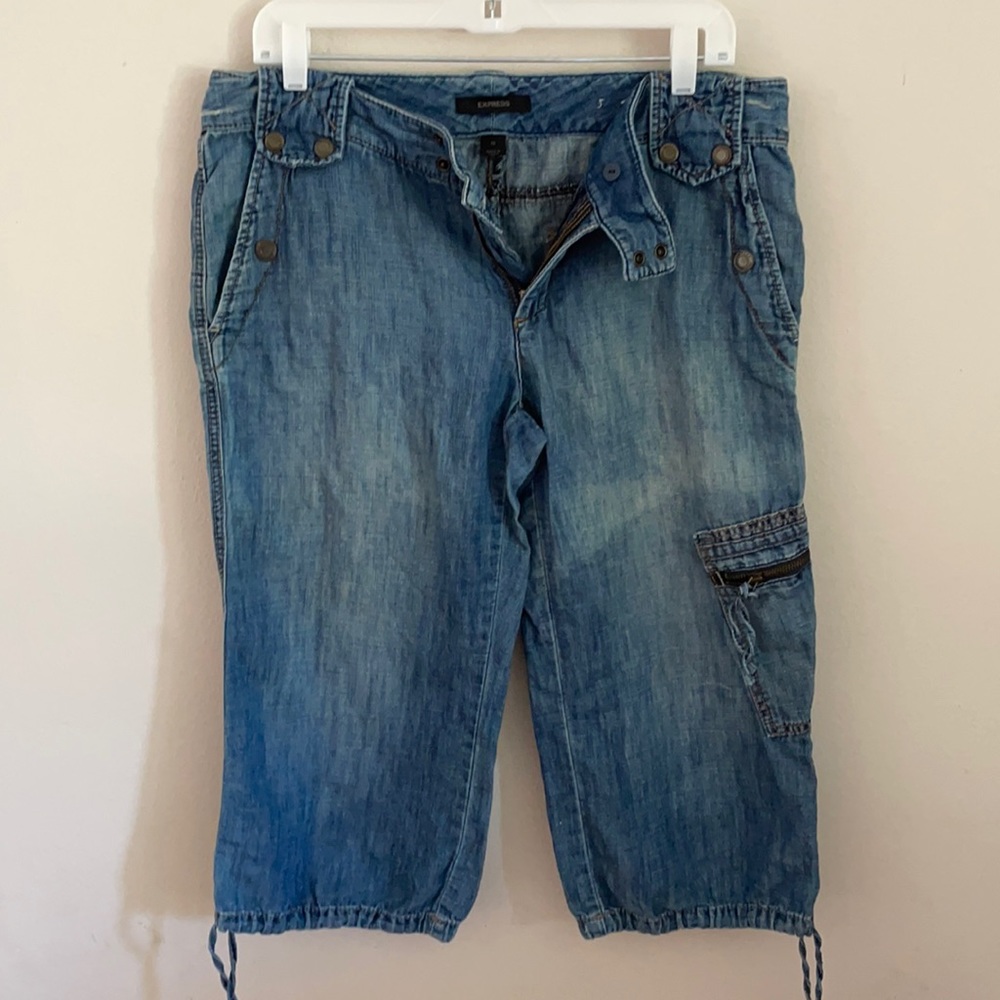 Express Denim Bermuda Pants 10